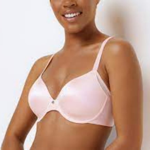 NWT BREEZIES SMOOTH RADIANCE UNDERWIRE T-SHIRT BRA SEASHELL PINK 48DDD - Picture 1 of 9